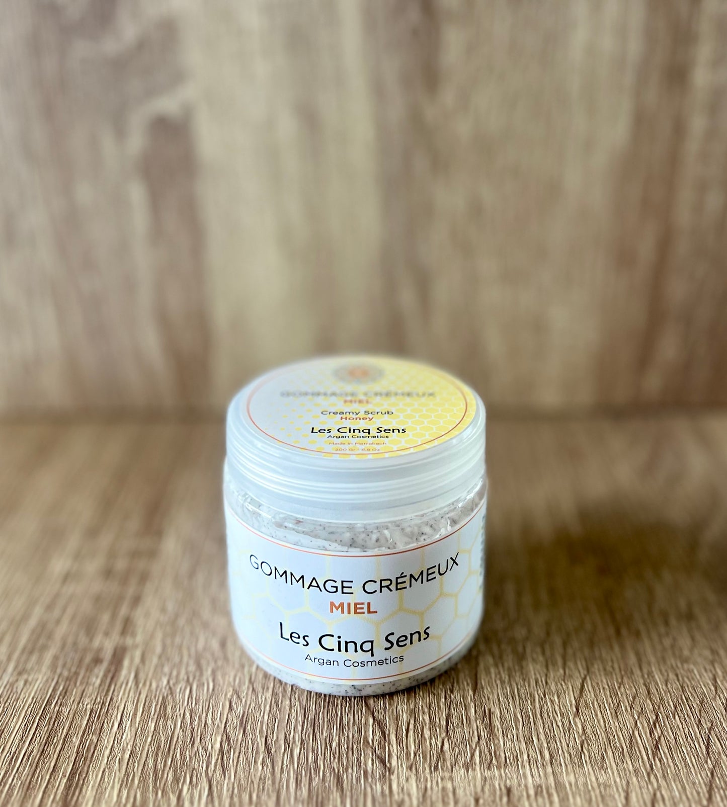 Gommage Miel & Argan 200g – Exfoliation Douce & Hydratation Intense