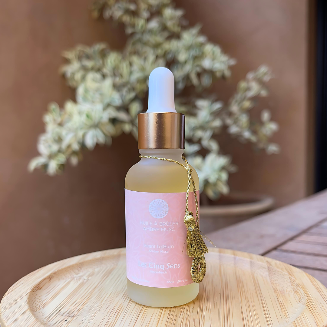 Huile à Brûler Ambre & Musc 30ml – Parfum Envoûtant & Relaxant