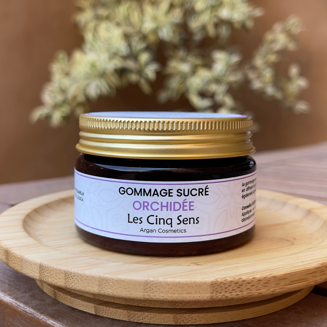 Gommage sucré Orchidée Naturel 100g | Peau Douce & Éclatante