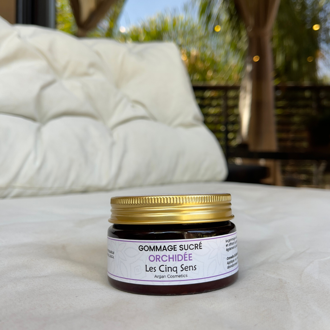 Gommage sucré Orchidée Naturel 100g | Peau Douce & Éclatante