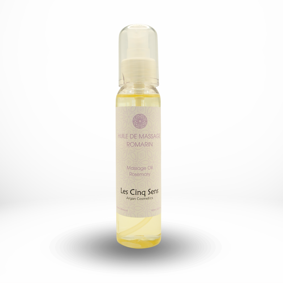 Huile de Massage au Romarin 100ml – Tonifiante et Revitalisante