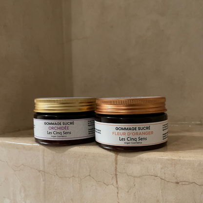 Gommage sucré Orchidée Naturel 100g | Peau Douce & Éclatante