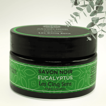 Savon Noir à l’Eucalyptus 100g – Exfoliant & Purifiant
