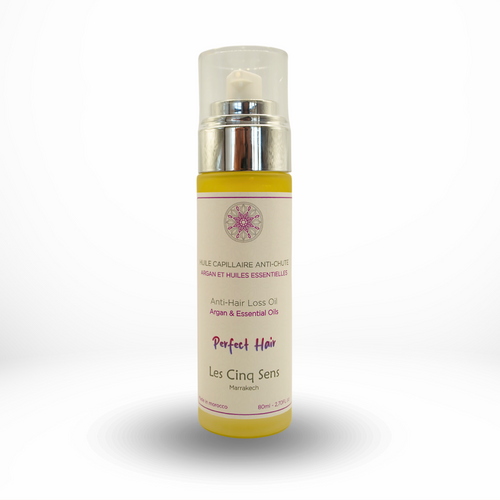 Huile Capillaire Anti-Chute à l’Argan & Huiles Essentielles – Fortifie & Stimule la Pousse