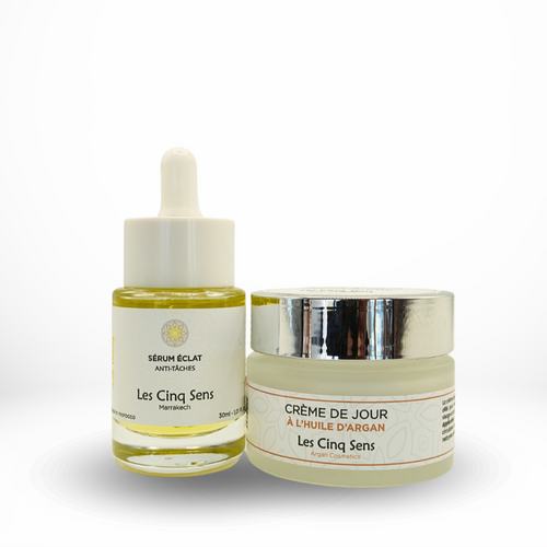 Coffret Soin Visage – Sérum Éclat Anti-Taches & Crème de Jour à l’Huile d’Argan