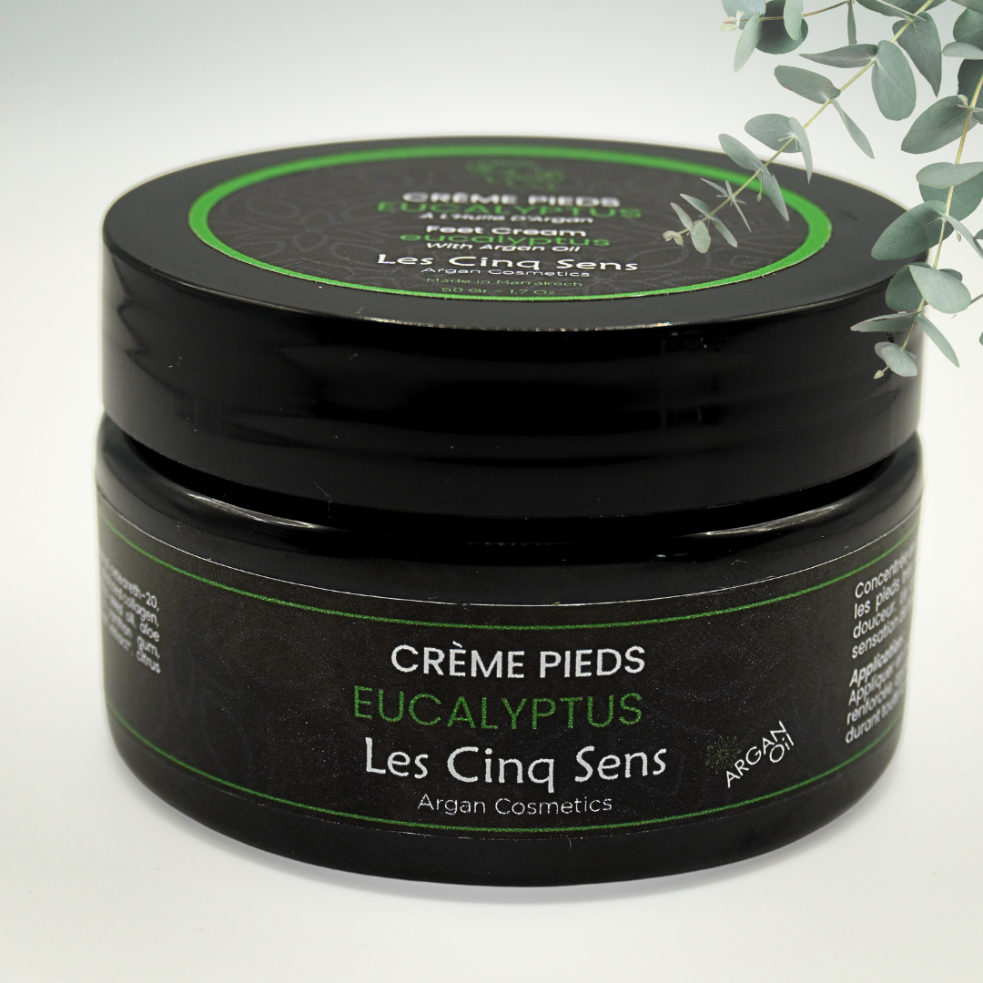 Crème Réparatrice Pieds Eucalyptus 100ml – Hydratation & Réparation | Huile d’Argan Bio
