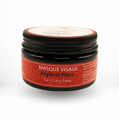 Masque Visage Argile & Plantes BIO 100ml – Purifiant & Détoxifiant