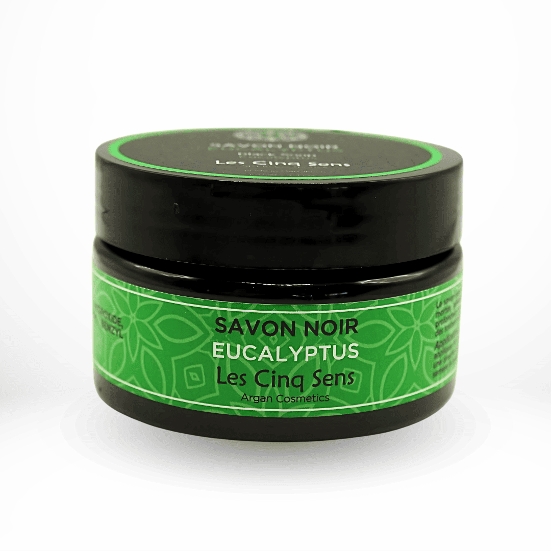 Savon Noir à l’Eucalyptus 100g – Exfoliant & Purifiant