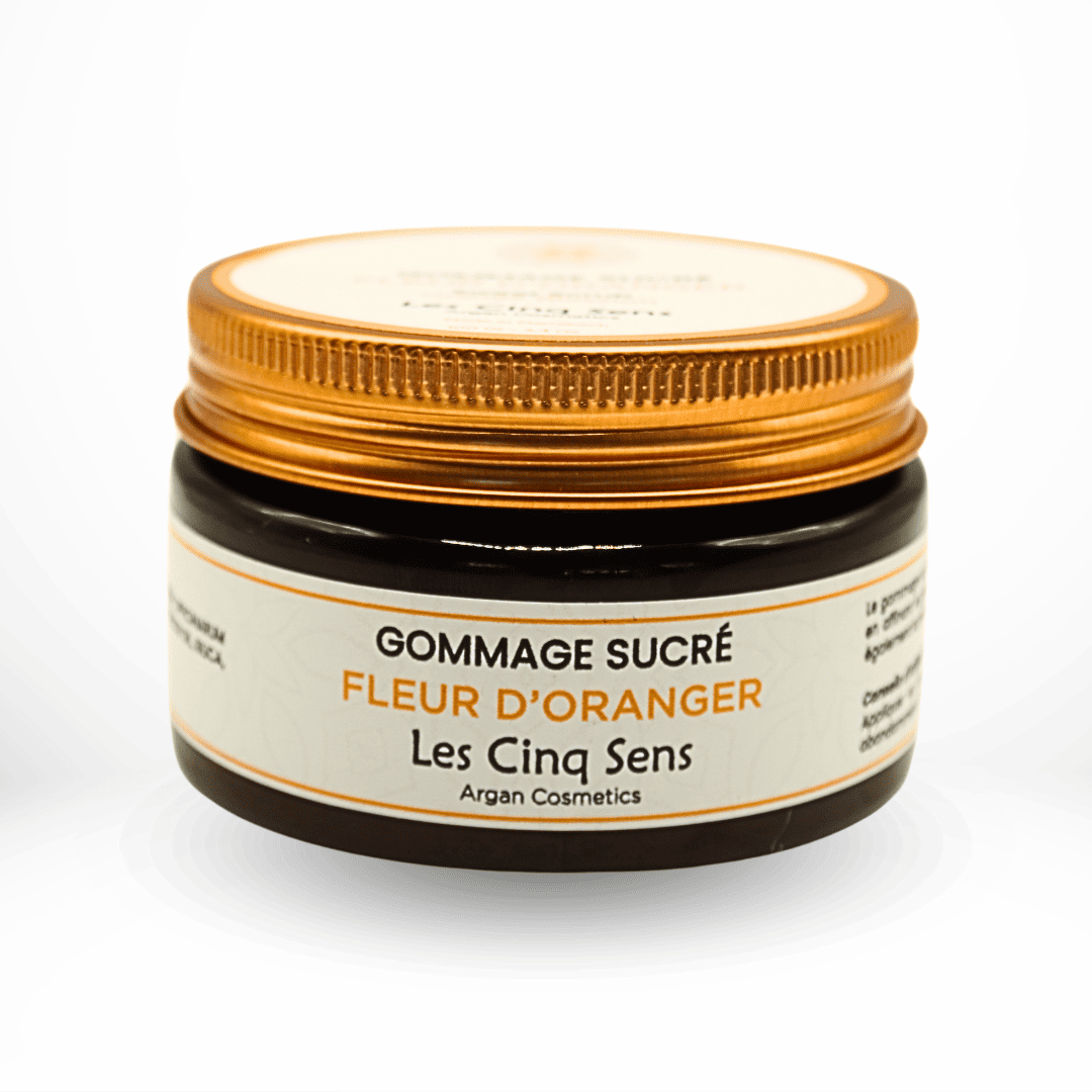 Gommage Sucré Fleur d’Oranger 100g – Exfoliation Douce & Peau Satinée