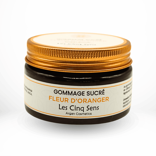 Gommage Sucré Fleur d’Oranger 100g – Exfoliation Douce & Peau Satinée