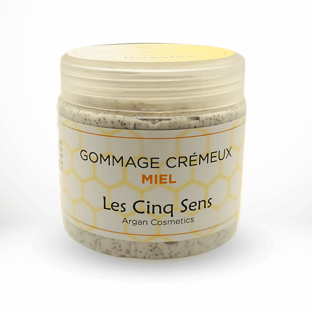 Gommage Miel & Argan 200g – Exfoliation Douce & Hydratation Intense