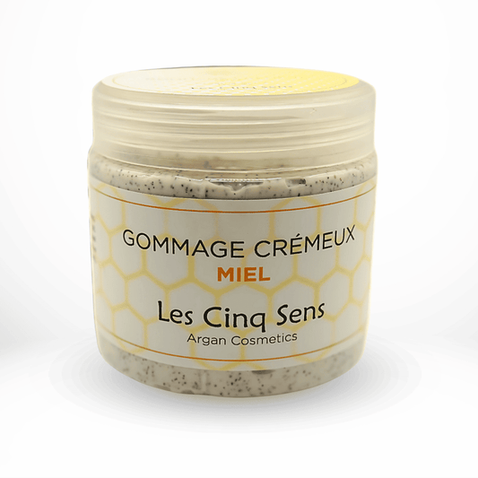 Gommage Miel & Argan 200g – Exfoliation Douce & Hydratation Intense