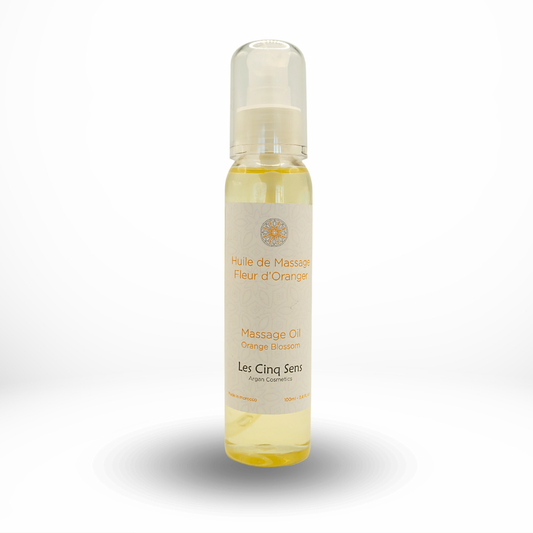 Huile de Massage Fleur d’Oranger 100ml – Relaxation & Hydratation Naturelle
