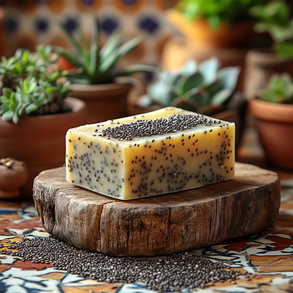 Savon Solide Exfoliant aux Graines de Chia - 75g