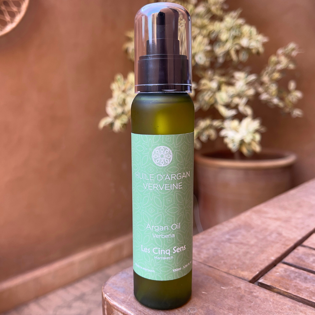 Huile d’Argan & Verveine 100ml – Soin Hydratant & Revitalisant | Corps & Cheveux